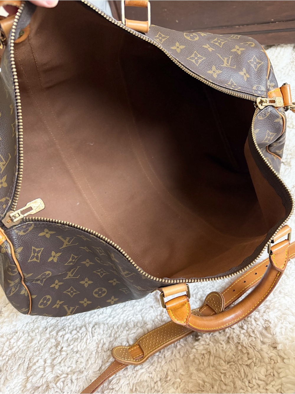SOLD🌺Louis vuitton monogram keepall 50 Bandoulière duffle travel bag men women - Picture 10 of 16